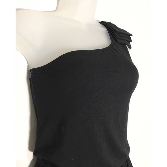 EXPRESS | One Shoulder Dress, Black Ruffles - S SP - Picture 8 of 8